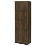 Laughlin 3-shelf Engineered Wood Media Tower Dark Pine - 724124