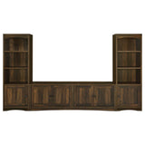 Laughlin 3-shelf Engineered Wood Media Tower Dark Pine - 724124