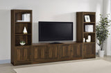 Laughlin 3-shelf Engineered Wood Media Tower Dark Pine - 724124