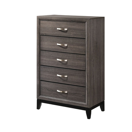 Contemporary 5 Drawer Tall Chest