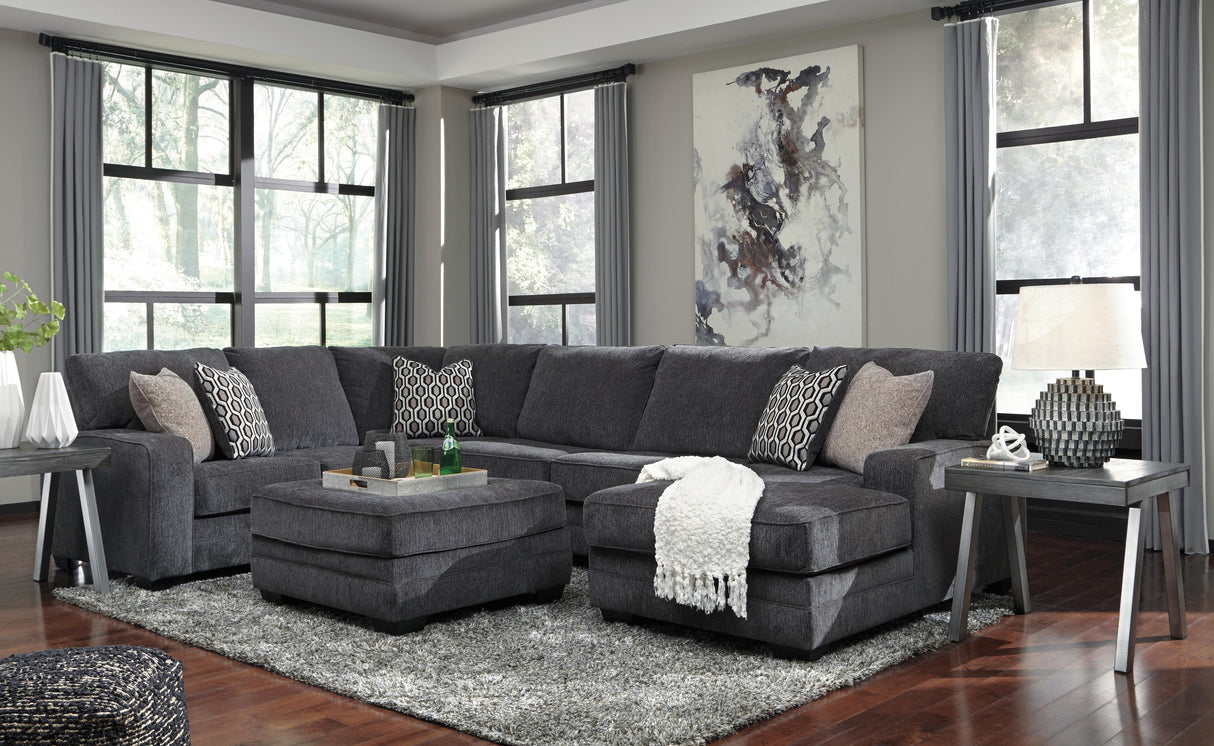Tracling 3-Piece Sectional with Ottoman - 72600U1