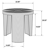 Huxton - Round End Table - Natural