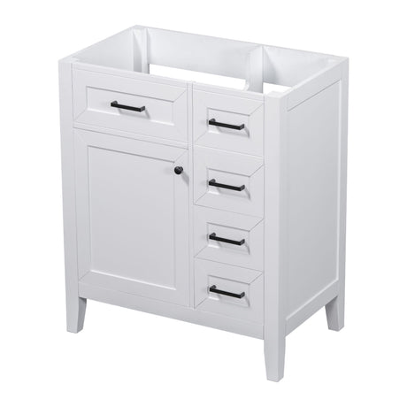 Modern Bathroom Vanity Base Only With Drawers, Freestanding Design
