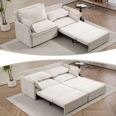 Pull Out Sofa Bed, Convertible Sleeper Sofa Couch, Side Storage, And USB / C - Type Charging Ports Chair