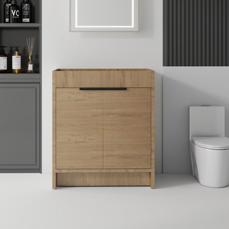 Freestanding Bathroom Vanity Cabinet With Soft Close Doors, Cabinet Only