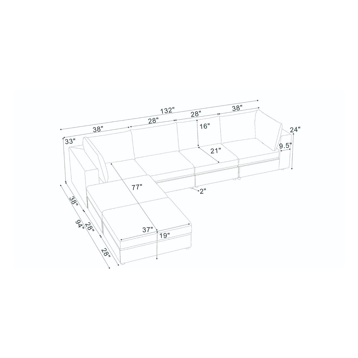 Reversible Modular Sectional