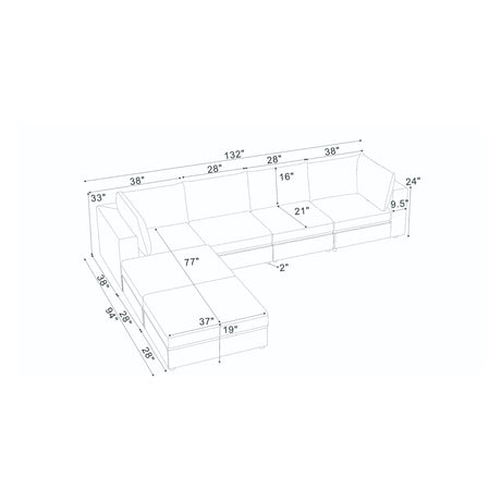 Reversible Modular Sectional
