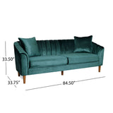Contemporary 3 Seater Sofa With Accents