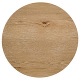 Kessler 2-piece Round Sculptural Wood Coffee Table Set Light Oak - 735988-S2