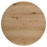 Kessler 3-piece Round Sculptural Wood Coffee Table Set Light Oak - 735988-S3