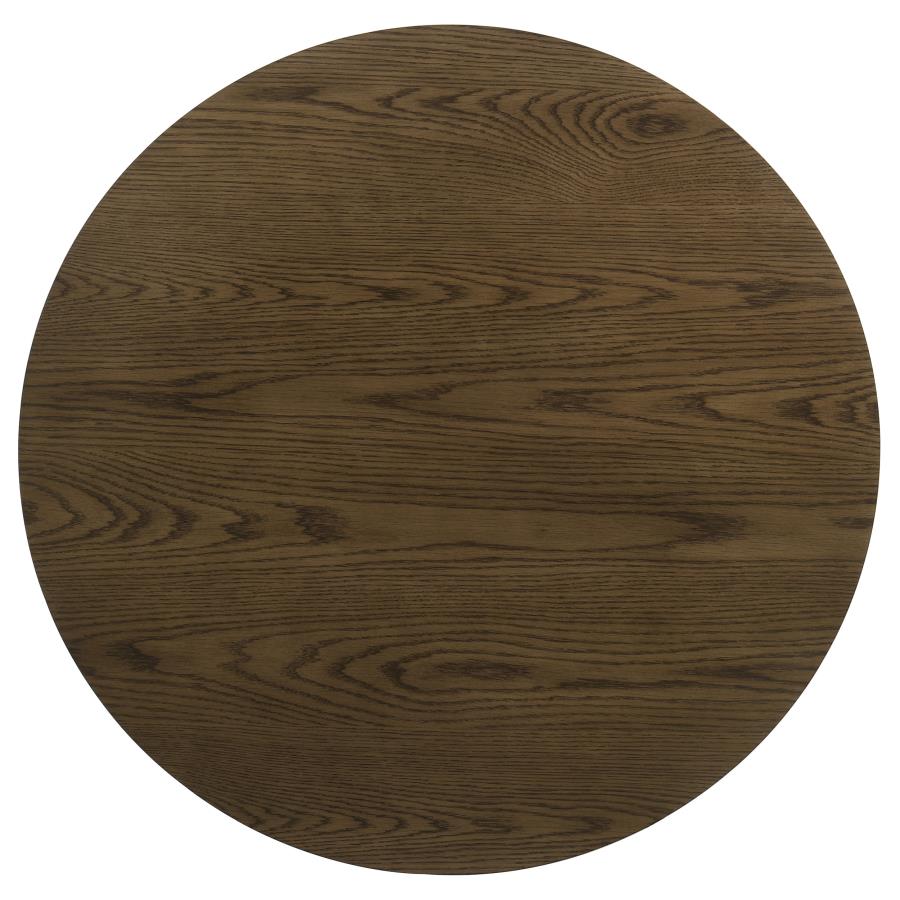 Kessler 3-piece Round Sculptural Wood Coffee Table Set Brown - 735998-S3
