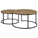 Lainey 2-piece Round Nesting Coffee Table Mango - 736030