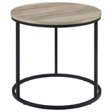 Lainey Round Occasional Side End Table Distressed Pine - 736047
