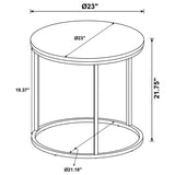 Lainey Round Occasional Side End Table Distressed Pine - 736047