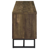 Myles 2-door Engineered Wood 60-inch TV Stand Rustic Oak - 736052