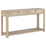 Marcelo Sofa Console Table with 2 Drawers and Shelf Light Elm - 736059