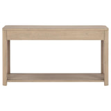 Marcelo Sofa Console Table with 2 Drawers and Shelf Light Elm - 736059