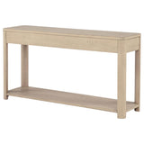 Marcelo Sofa Console Table with 2 Drawers and Shelf Light Elm - 736059
