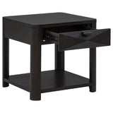 Marcelo Wood End Table with Drawer and Shelf Coffee - 736067