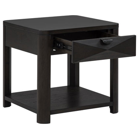 Marcelo Wood End Table with Drawer and Shelf Coffee - 736067