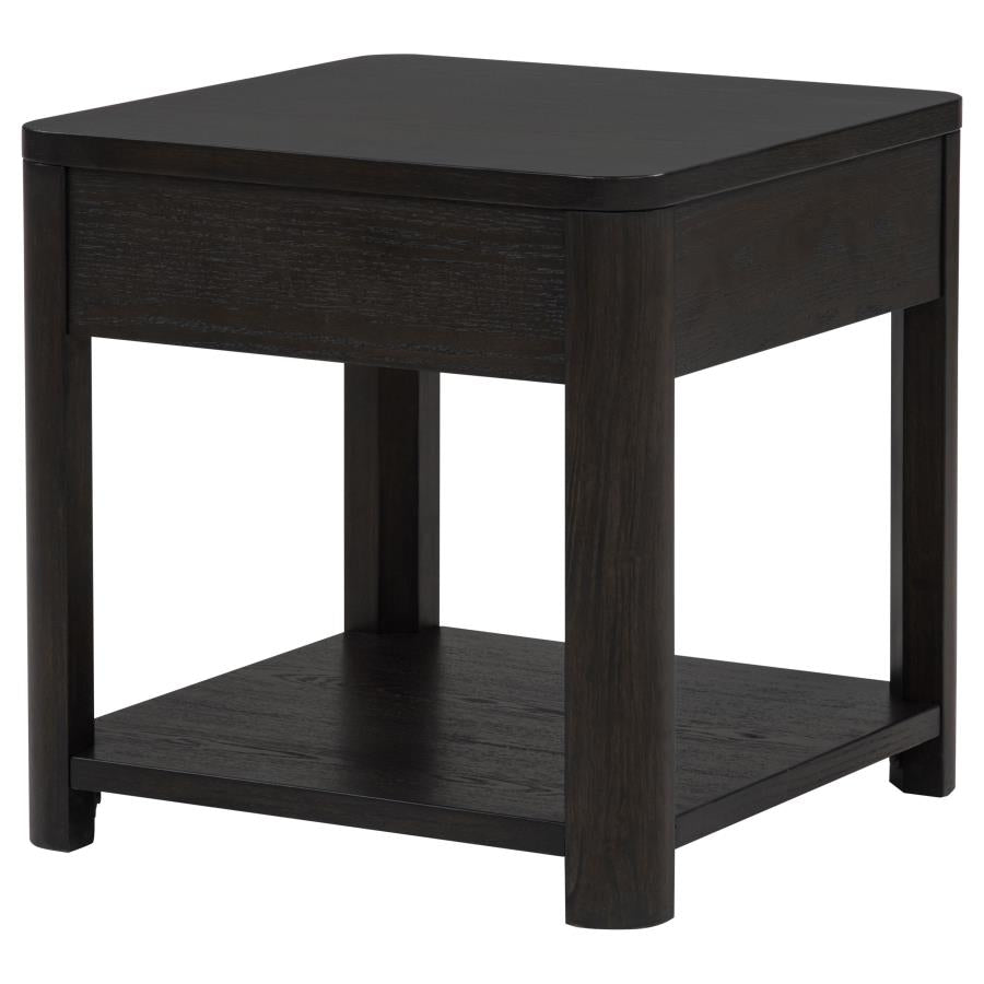 Marcelo Wood End Table with Drawer and Shelf Coffee - 736067