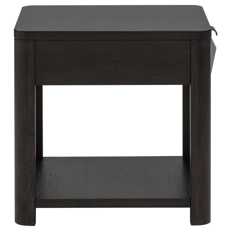Marcelo Wood End Table with Drawer and Shelf Coffee - 736067
