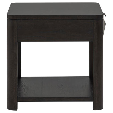 Marcelo Wood End Table with Drawer and Shelf Coffee - 736067