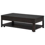 Marcelo Wood Coffee Table with 2 Drawers and Shelf Coffee - 736068