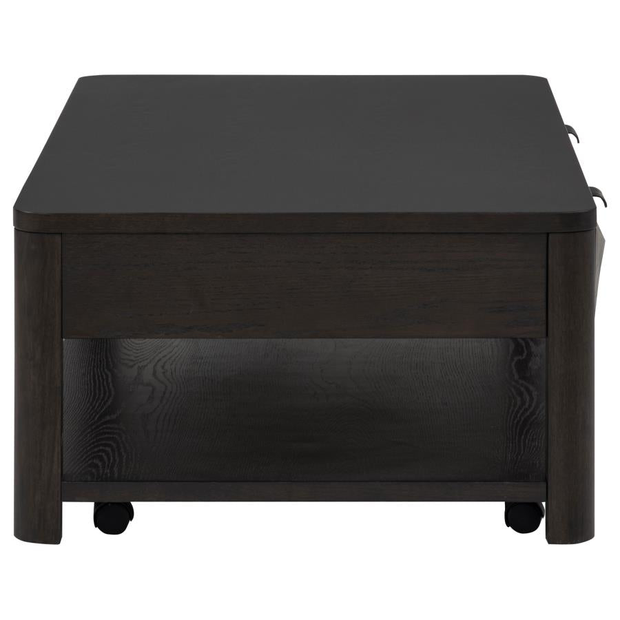 Marcelo Wood Coffee Table with 2 Drawers and Shelf Coffee - 736068