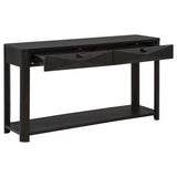 Marcelo Sofa Console Table with 2 Drawers and Shelf Coffee - 736069
