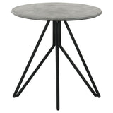 Hadi 2-piece Round SmartTop Coffee and End Table Set Cement - 736178-S2