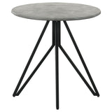 Hadi 3-piece Round SmartTop Coffee and End Table Set Cement - 736178-S3