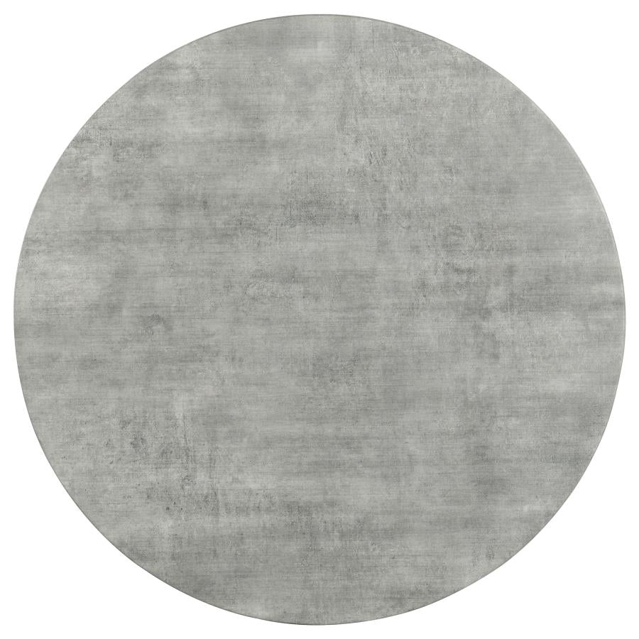 Hadi Round SmartTop Coffee Table Cement and Gunmetal - 736178