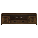 Madra 2-door Engineered Wood 79-inch TV Stand Dark Pine - 736273