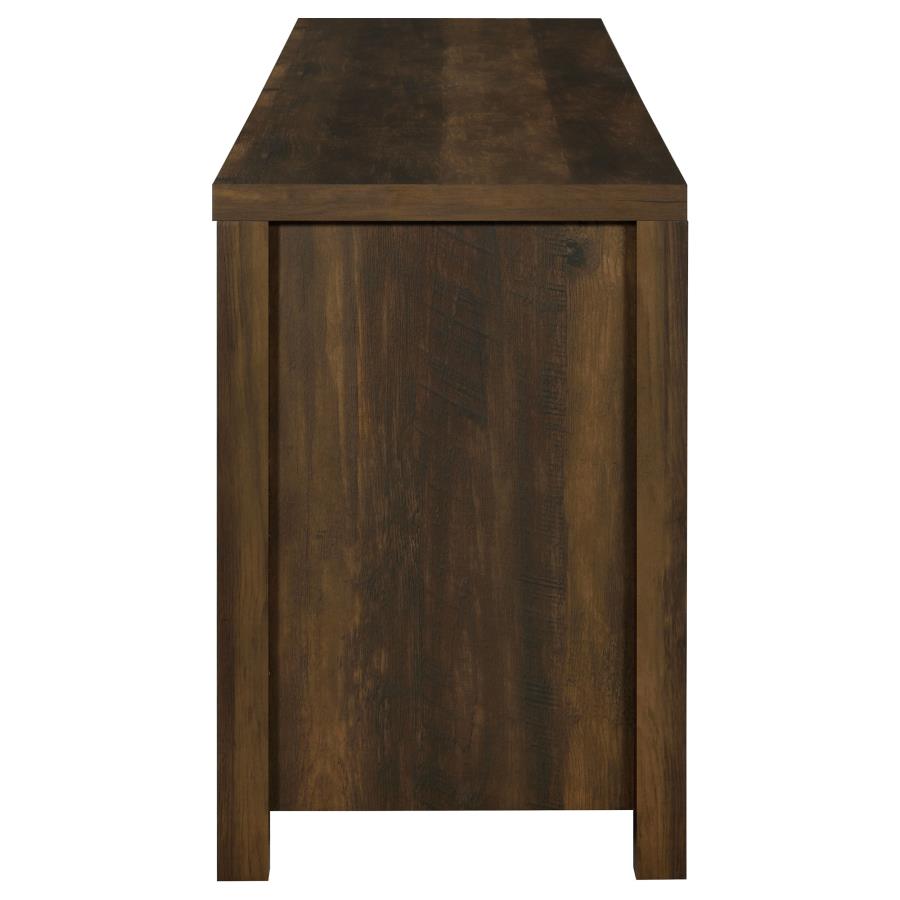 Madra 2-door Engineered Wood 79-inch TV Stand Dark Pine - 736273