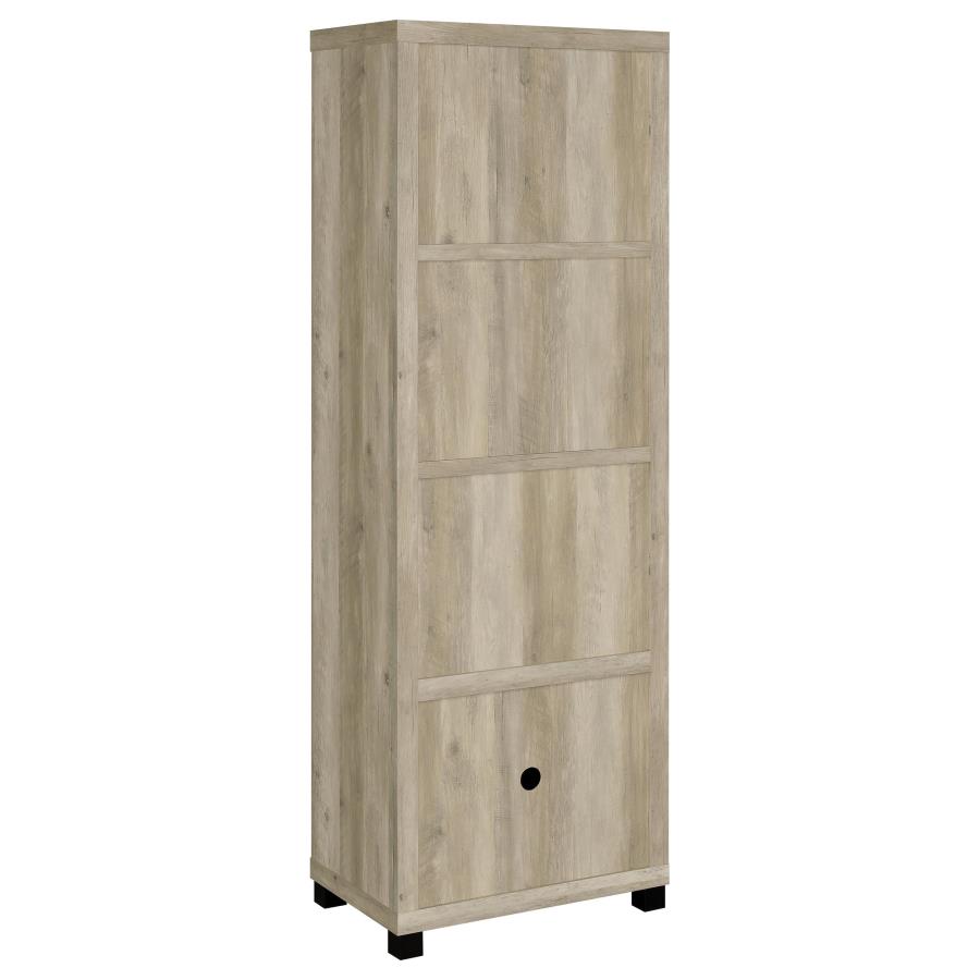 Sachin 3-piece 79-inch TV Entertainment Center Antique Pine - 736283-SET
