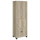Sachin 3-piece 79-inch TV Entertainment Center Antique Pine - 736283-SET