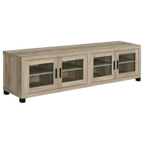 Sachin 3-piece 79-inch TV Entertainment Center Antique Pine - 736283-SET