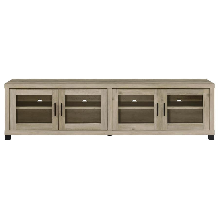 Sachin 3-piece 79-inch TV Entertainment Center Antique Pine - 736283-SET