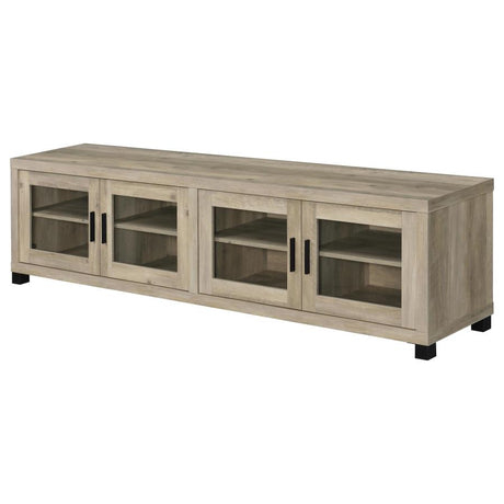 Sachin 3-piece 79-inch TV Entertainment Center Antique Pine - 736283-SET