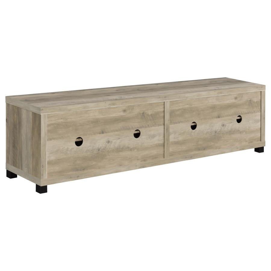 Sachin 3-piece 79-inch TV Entertainment Center Antique Pine - 736283-SET