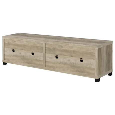 Sachin 3-piece 79-inch TV Entertainment Center Antique Pine - 736283-SET