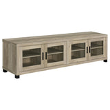 Sachin 4-door Engineered Wood 79-inch TV Stand Distressed Pine - 736283