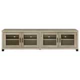 Sachin 4-door Engineered Wood 79-inch TV Stand Distressed Pine - 736283