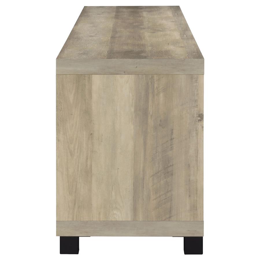 Sachin 4-door Engineered Wood 79-inch TV Stand Distressed Pine - 736283