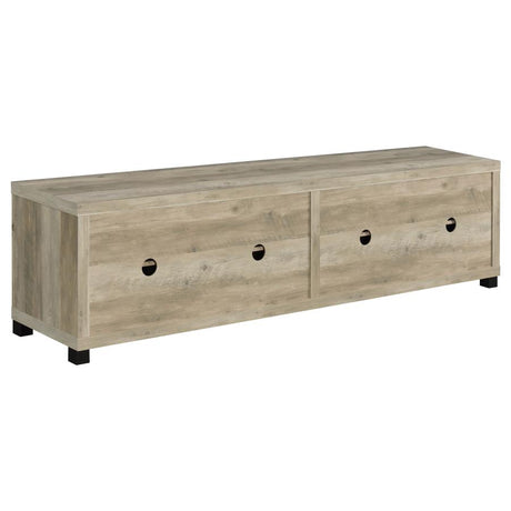 Sachin 4-door Engineered Wood 79-inch TV Stand Distressed Pine - 736283