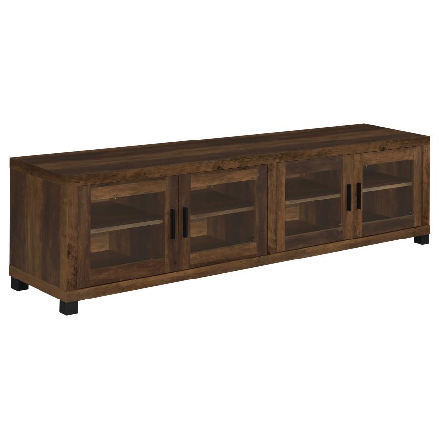 Sachin 3-piece 79-inch TV Entertainment Center Dark Pine - 736293-SET