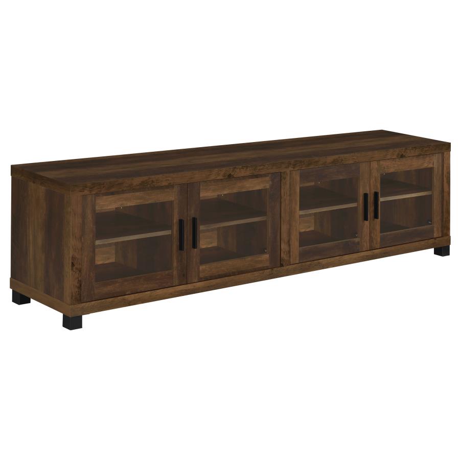 Sachin 4-door Engineered Wood 79-inch TV Stand Dark Pine - 736293
