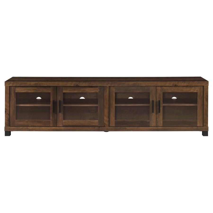 Sachin 4-door Engineered Wood 79-inch TV Stand Dark Pine - 736293