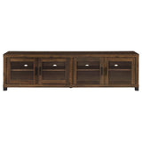 Sachin 4-door Engineered Wood 79-inch TV Stand Dark Pine - 736293